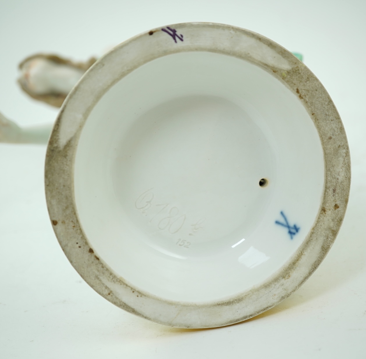 A Meissen porcelain figure, known as the 'Kugelspielerin', circa 1905, modelled by Walter Schott